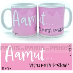 New Aamut.. Vit*u mitä p*skaa - Muki Huumorimukit