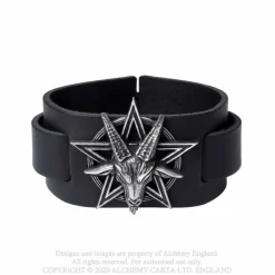 Clearance Baphomet - Nahkaranneke Goottikamaa|Nahka- Ja Niittirannekkeet