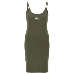 Discount Basic Dress Small Logo - Mekko, dark olive Mekot|Urban Wear Katukamaa