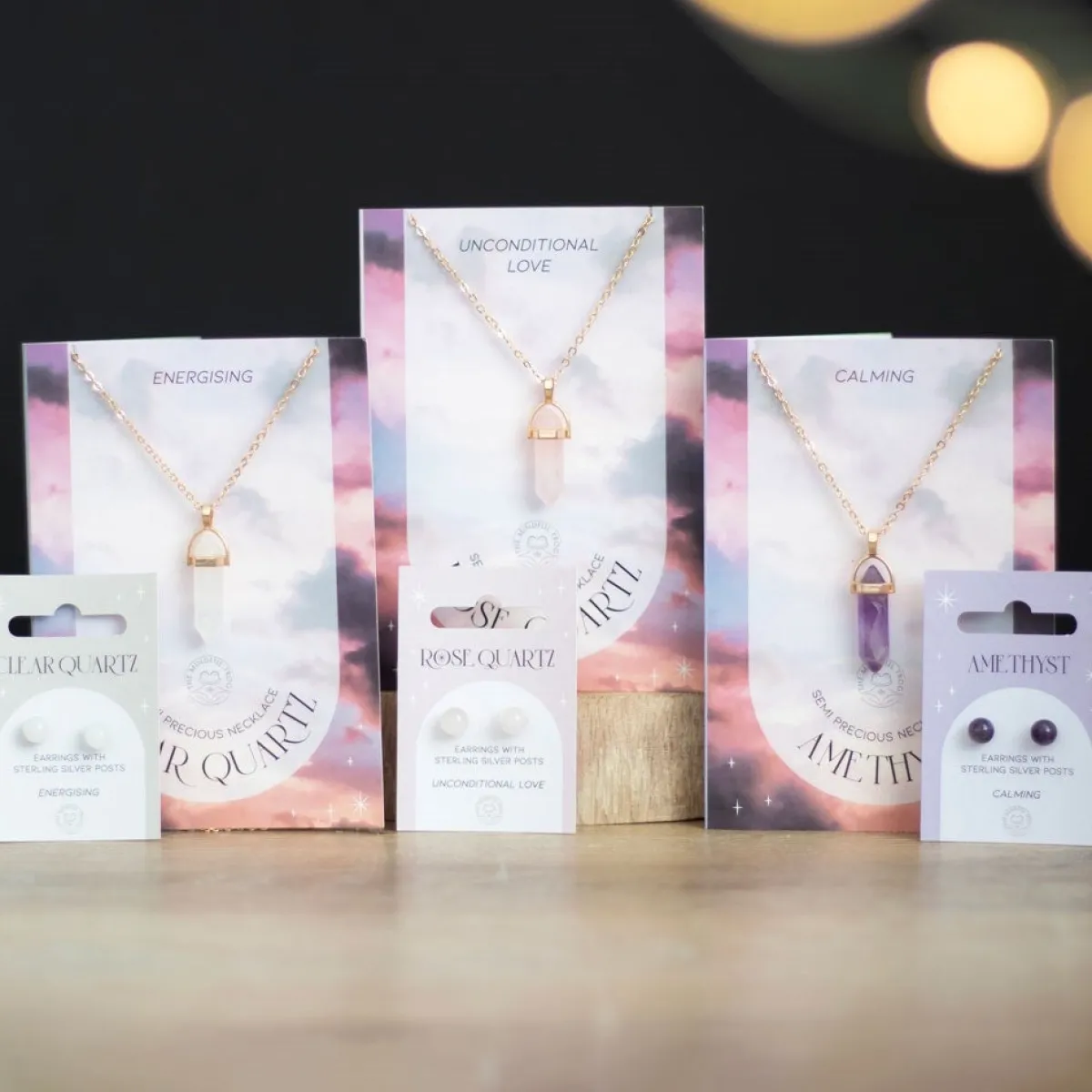 New Amethyst Crystal - kaulakoru ja kortti Kivi Ja Kristallikorut|Ametisti