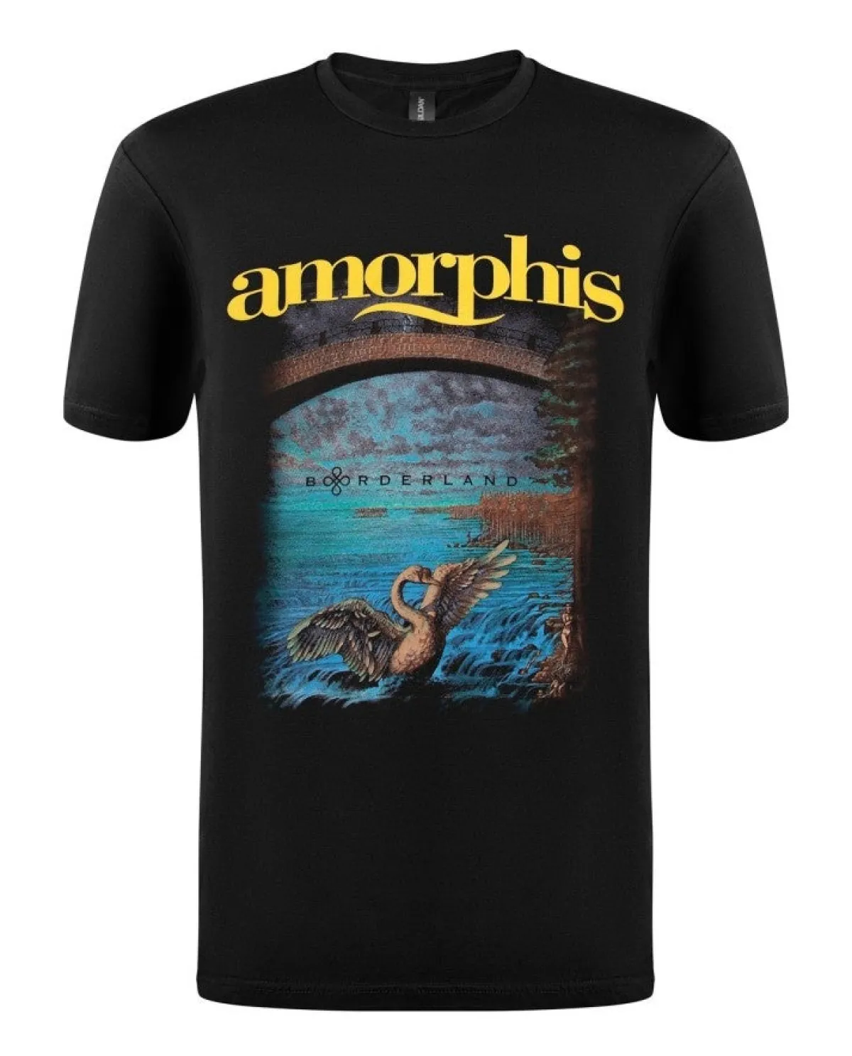 Clearance Amorphis: Borderland - T-paita T-Paidat|Bändipaidat