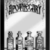 Hot Apothecary - Kehystetty peili peltikyltti Goottikamaa|Peilit