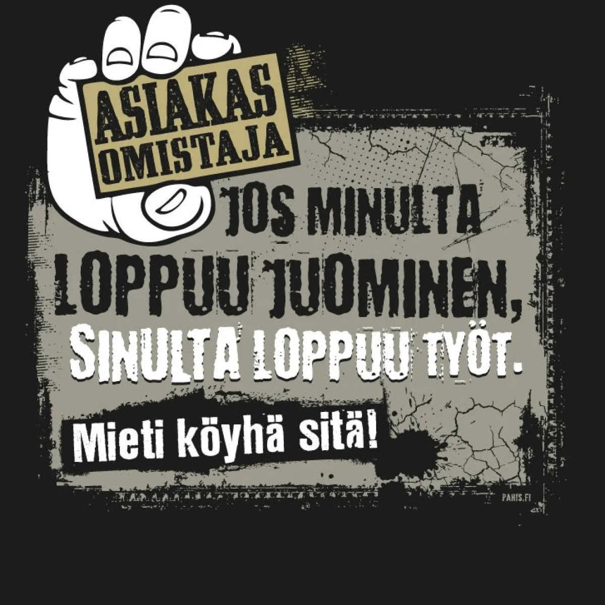 Outlet Asiakasomistaja T-paita Asenne T-Paidat