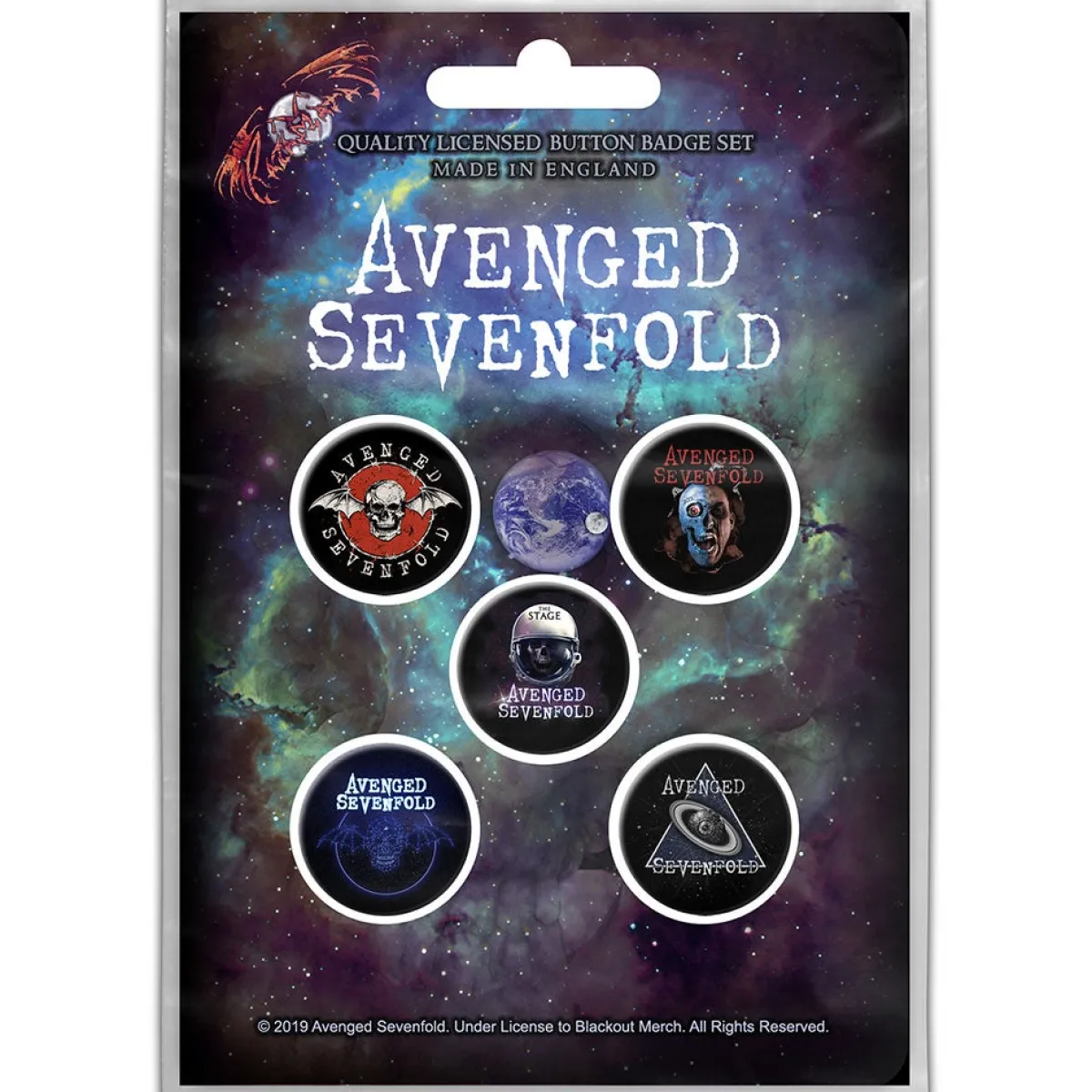 New Avenged Sevenfold The Stage - Pinssi setti 5kpl Avenged Sevenfold|Pinssit Ja Rintanapit