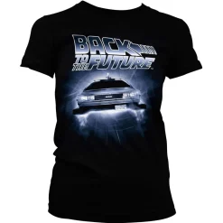 Back To The Future: Flying Delorean - Naisten T-paita T-Paidat|Back To The Future