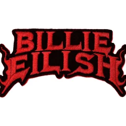 Best Billie Eilish Flame Red - Kangasmerkki Haalarimerkit|Kangasmerkit