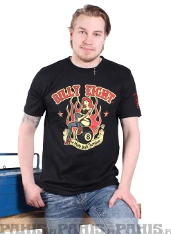 Hot Billy Eight Flaming - T-Paita T-Paidat|Bikerit