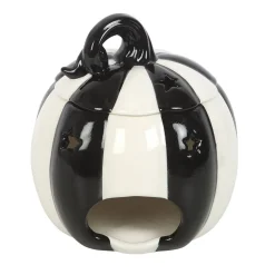 Online Black and White Striped Pumpkin - Tuoksulyhty Kynttilät Ja Kynttilänjalat|Suitsukkeet Ja Tuoksulyhdyt