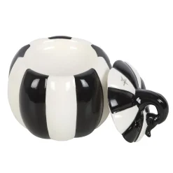 Online Black and White Striped Pumpkin - Tuoksulyhty Kynttilät Ja Kynttilänjalat|Suitsukkeet Ja Tuoksulyhdyt
