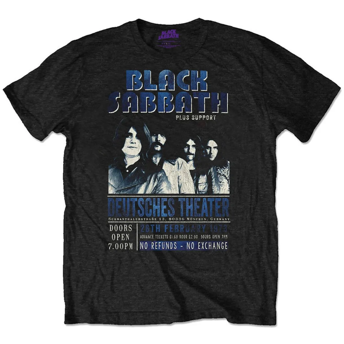 Best Black Sabbath Deutsches '73 - T-paita Bändipaidat|Black Sabbath
