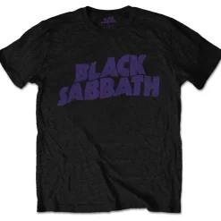 Outlet Black Sabbath Wavy Logo Vintage - T-paita Bändipaidat|Black Sabbath