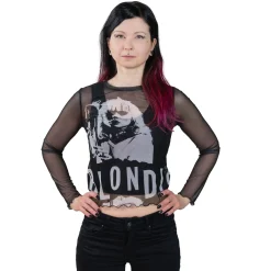 Online Blondie: Mic Stand - Verkkopaita Pitkähihaiset|Blondie