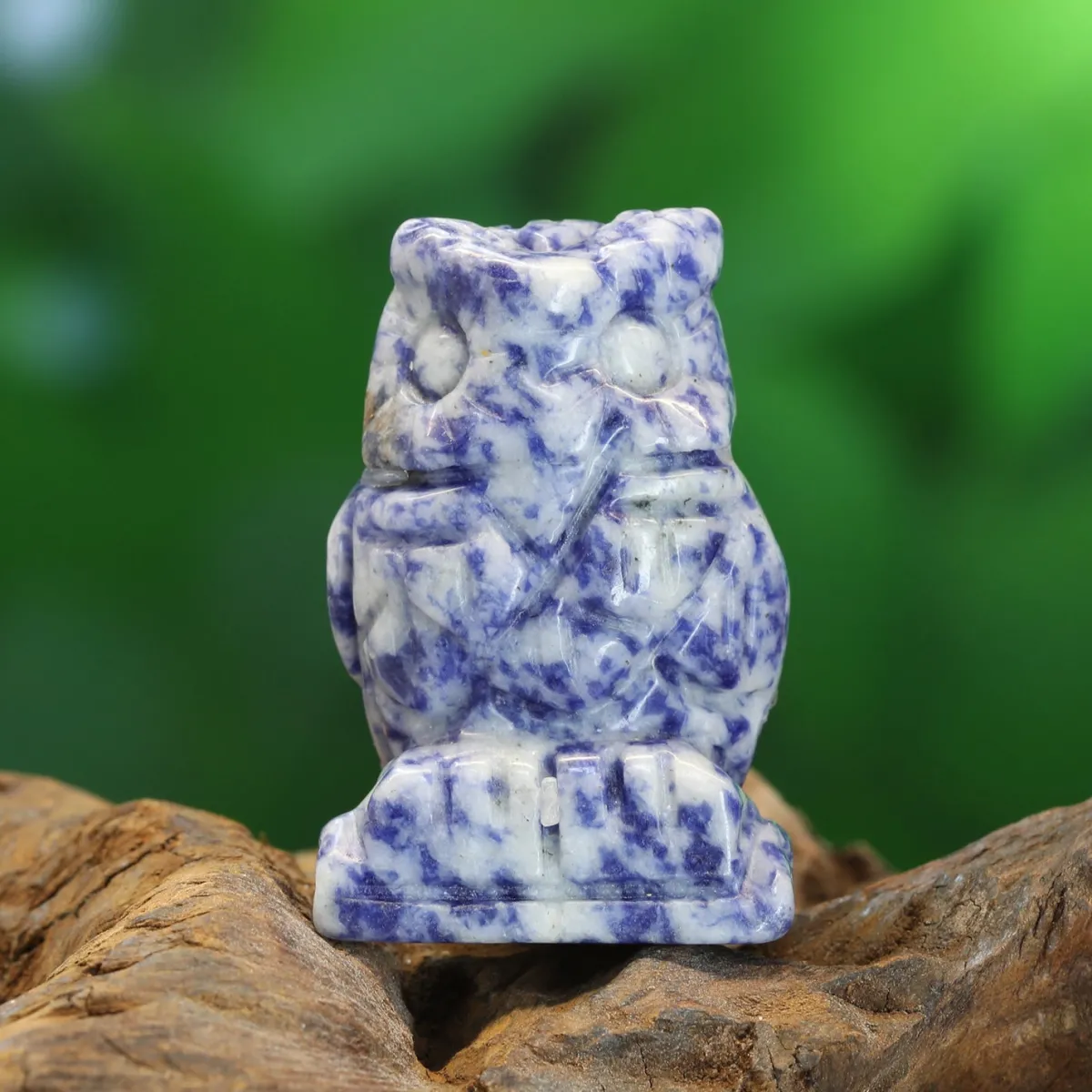 Blue Spot-jaspis - Pöllö, 5cm Kiviesineet|Jaspis