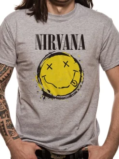 Bändipaidat Nirvanahappy face Splat - T-paita Bändipaidat|Nirvana