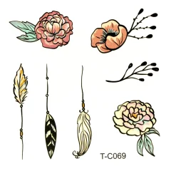 Best Boho kukat - Pieni siirtotatuointi Siirtotatuoinnit