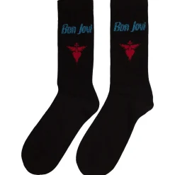 Clearance Bon Jovi: Dagger Heart blue logo(Black) - Sukat Bon Jovi|Sukat