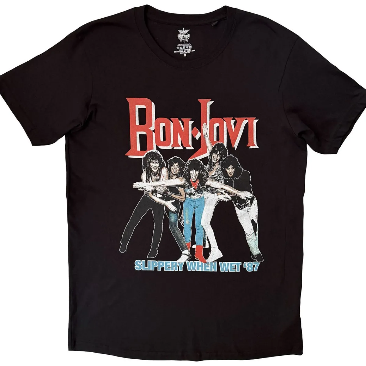 Clearance Bon Jovi: Slippery When Wet '87 - T-Paita Bändipaidat|Bon Jovi