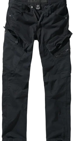 Outlet Adven Slim Fit - Reisitaskuhousut, mustat Reisitaskuhousut|Urban Wear Katukamaa
