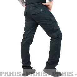 Outlet Adven Slim Fit - Reisitaskuhousut, mustat Reisitaskuhousut|Urban Wear Katukamaa