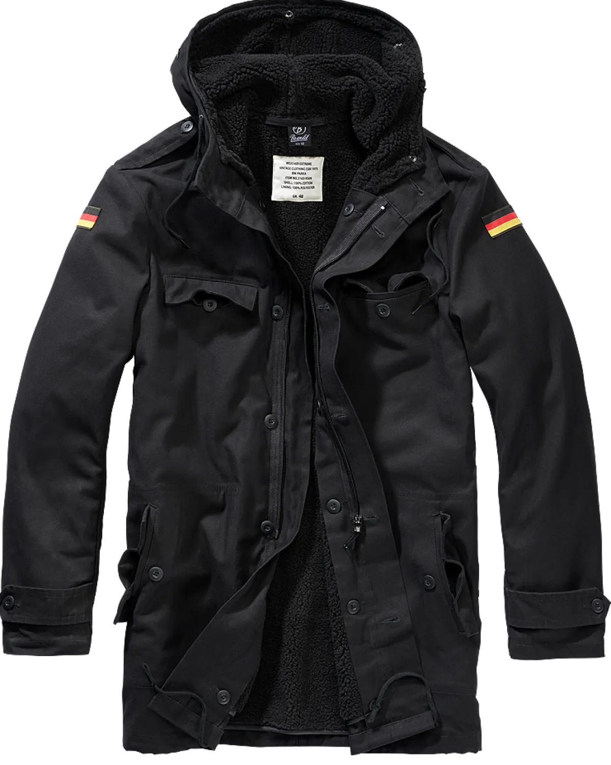 Online BW Parka Flag - Parkatakki, musta Takit|Eräjormat