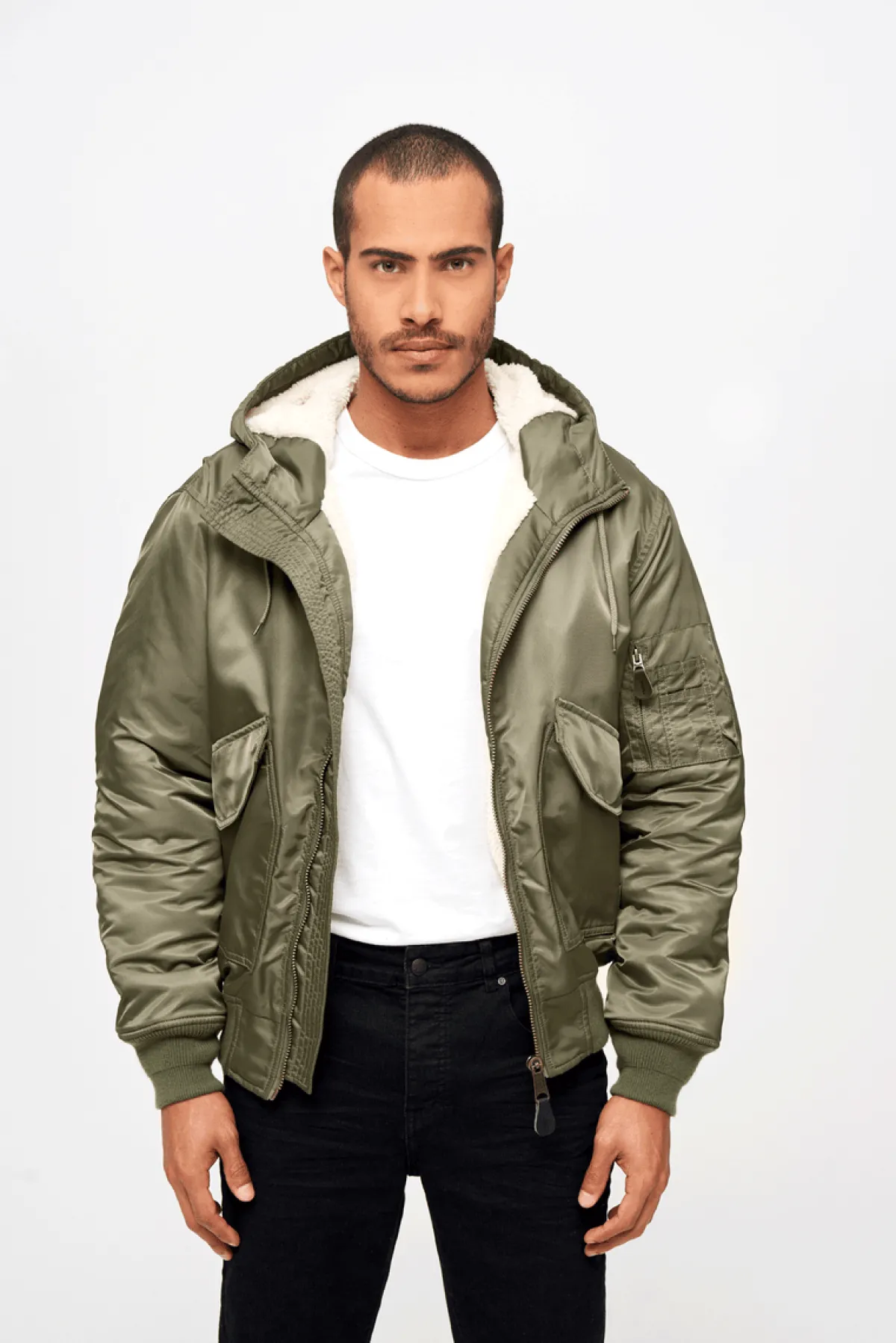 Clearance CWU Hooded Jacket - Talvitakki, oliivi Takit