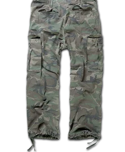 M65 Vintage reisitaskuhousut - Woodland Reisitaskuhousut|Camot