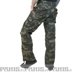 Clearance Pure Vintage Reisitaskuhousut - Darkcamo Housut|Bikerit