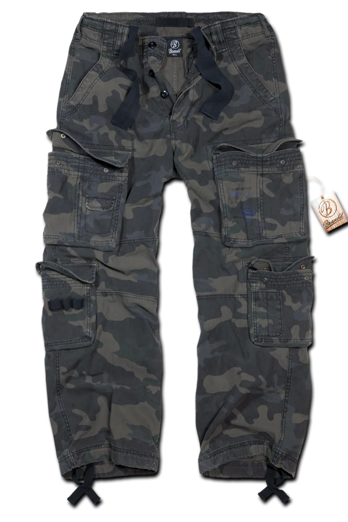 Clearance Pure Vintage Reisitaskuhousut - Darkcamo Housut|Bikerit