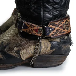 New Bullet 69 Aztec eagle - Bootsiremmit 2kpl Jalkinevarusteet|Kantri & Western