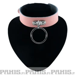 Online Bullet 69- Choker, 2 row medium ring, Baby Pink Chokerit|Pastelligootti