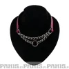 Outlet Bullet 69Double Hanging Chain - Choker, Fuscia Chokerit