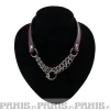 Bullet 69Double Hanging Chain - Choker, Burgandy Chokerit