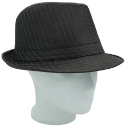 Outlet Double line - Trilby hattu, musta Naamiaisasut|Lierihatut