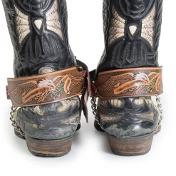 Clearance Bullet 69 Flying eagle/red flower - Bootsiremmit 2kpl Jalkinevarusteet|Kantri & Western