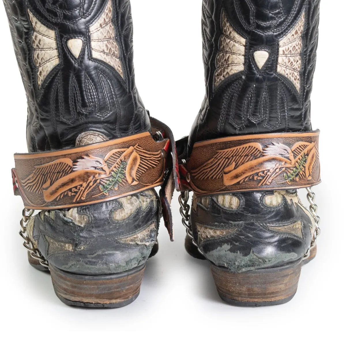 Clearance Bullet 69 Flying eagle/red flower - Bootsiremmit 2kpl Jalkinevarusteet|Kantri & Western