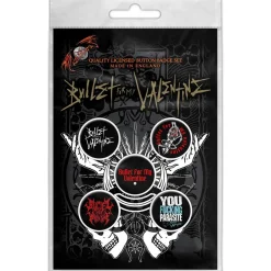 New Bullet For My Valentine: Logo - Pinssi setti 5kpl Goottikamaa|Pinssit Ja Rintanapit