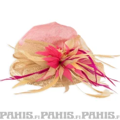 Clearance Hattu - Pink & Gold flower Naamiaisasut|Lierihatut