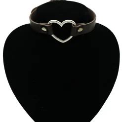 Hot Bullet 69heart fitting - Choker, brown Chokerit|Pride
