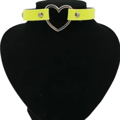 Bullet 69heart fitting - Choker, yellow Chokerit|Pastelligootti