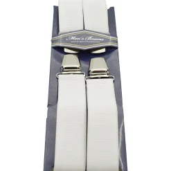 Outlet - Henkselit, white 3,5cm Rockabilly|Festarikamaa