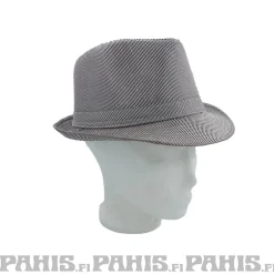 New - Kimaltava trilby hattu, pink/white Naamiaisasut|Lierihatut