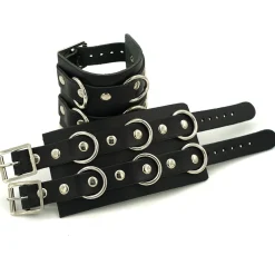 Best 4 Leather strips with metal rings - Niittiranneke Goottikamaa|Nahka- Ja Niittirannekkeet