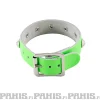 New Bullet 69- Niittiranneke, 1 row conical, Fluorescent Patent Green Pride|Nahka- Ja Niittirannekkeet
