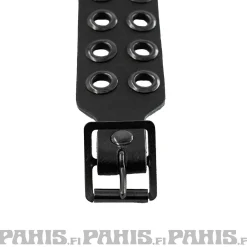 Online Bullet 69- Niittiranneke, 2 row eyelet, black Goottikamaa|Nahka- Ja Niittirannekkeet