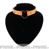 Sale Bullet 69Row Conical with Heart - Choker, Fluorescent Patent Orange Chokerit