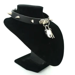 Sale Bullet 69 1row large spike and padlock - Choker Goottikamaa|Pikkutuhmaa