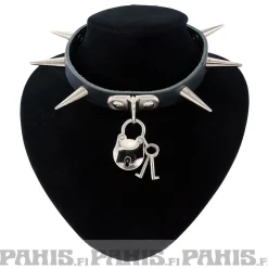 Sale Bullet 69 1row medium cone spike and padlock - Choker Goottikamaa|Pikkutuhmaa