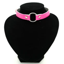 Hot Bullet 691row small ring pink - Choker Pastelligootti|Goottikamaa