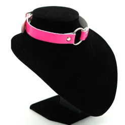 Hot Bullet 691row small ring pink - Choker Pastelligootti|Goottikamaa