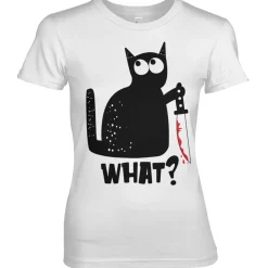 Sale Cat Say What - Naisten T-paita Kissateema|Hupipaidat